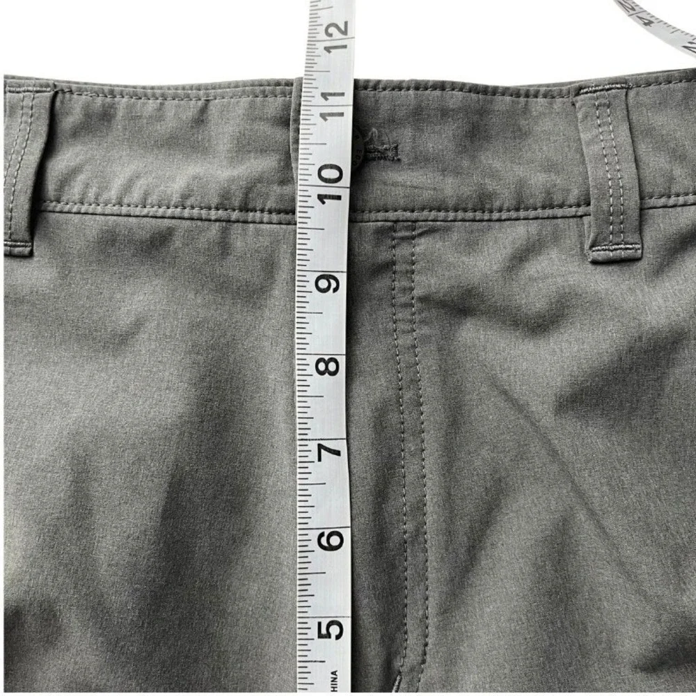 Eddie Bauer Flexion Amphib Men's Gray Hybrid Outdoor Hiking Shorts Sz 36 Stretch